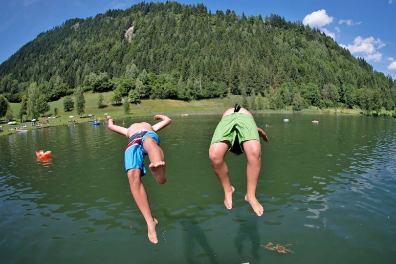 Sommerurlaub in traumhafter Lage direkt am Böndlsee in Goldegg - unendlicher Wasserspaß vor der Haustüre